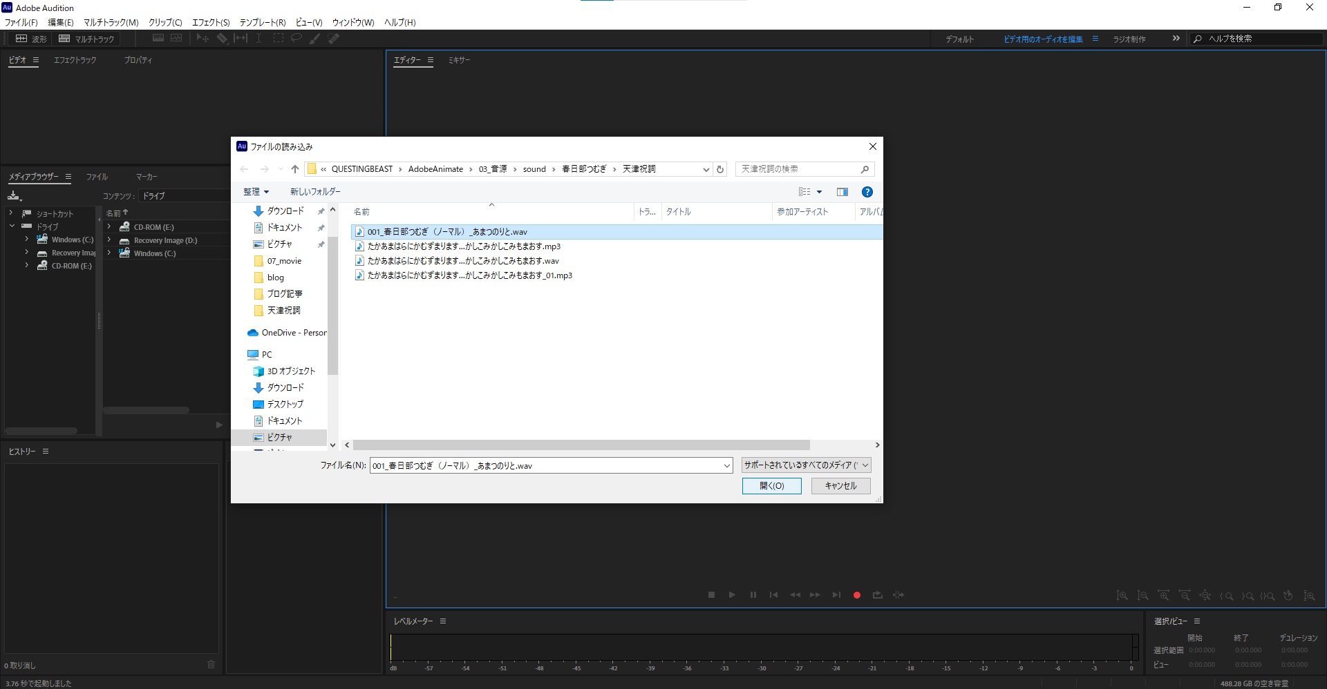 audition_で読み込む