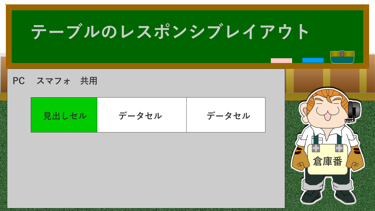 テーブルレイアウト01